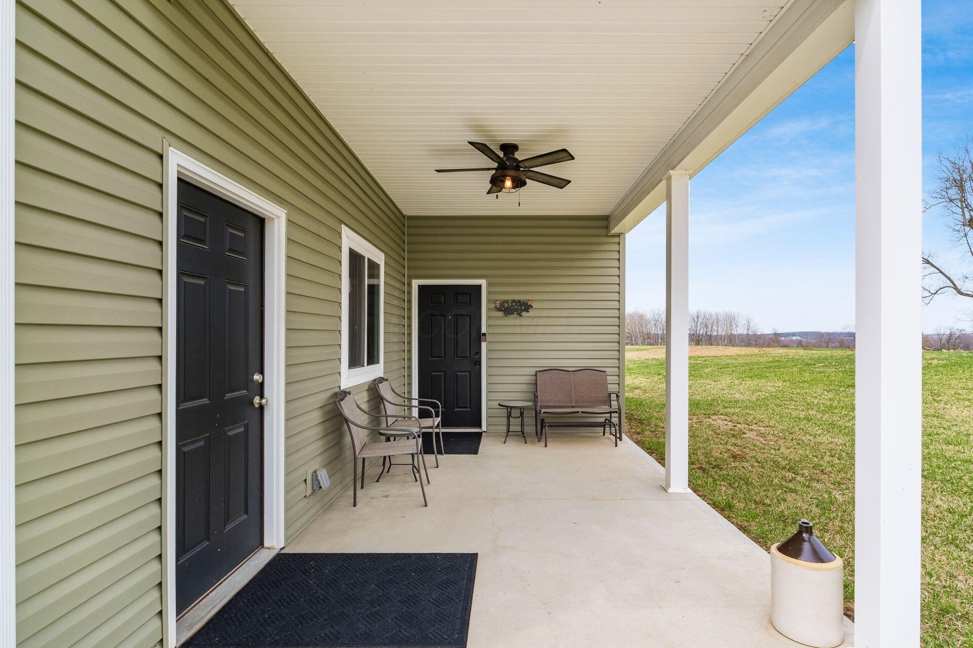4105 Chillicothe Lancaster Road Southwest Lancaster, OH 43130 - Photo 51 of 80 Carriage house front porch and garage entrance