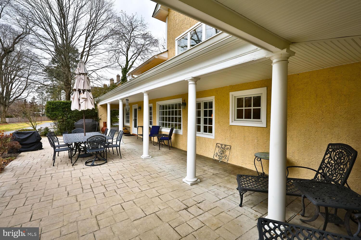 1256 Valley Road Rydal, PA 19046 - Photo 56 of 78 Pressed concrete front patio