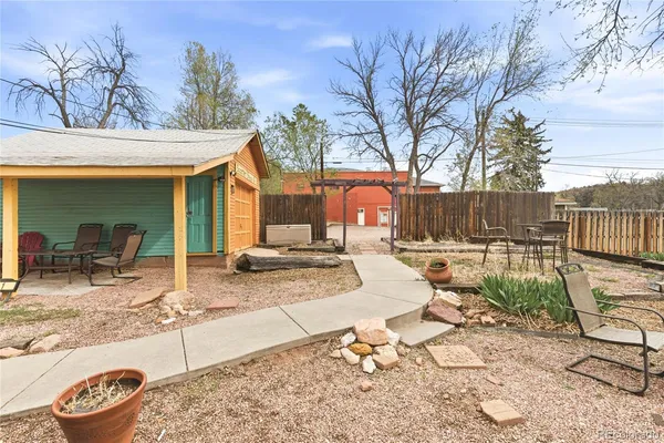 a view of a house with a patio