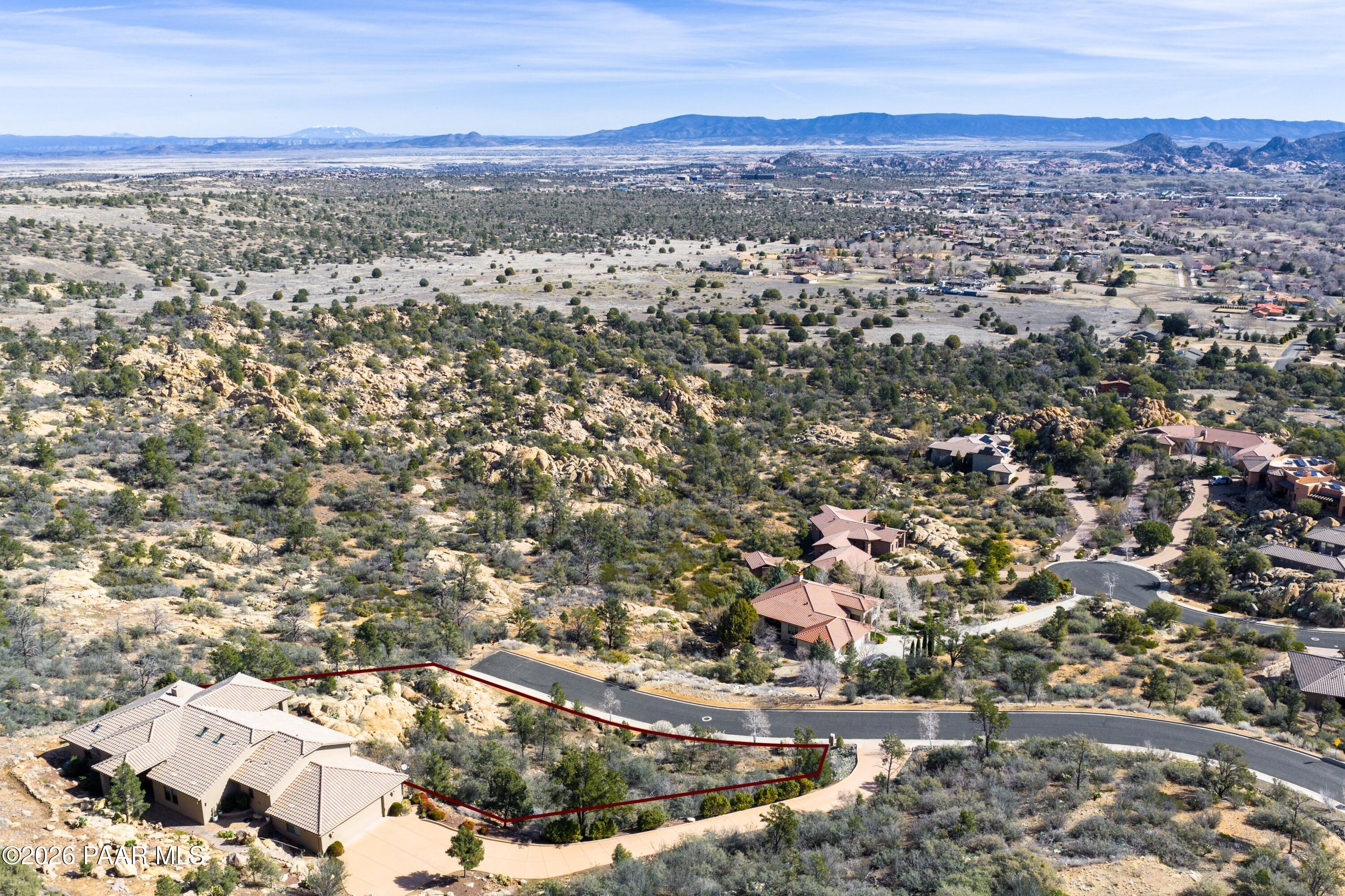3076 La Questa Prescott, AZ 86305 - Photo 12 of 38 an aerial view of residential houses with outdoor space