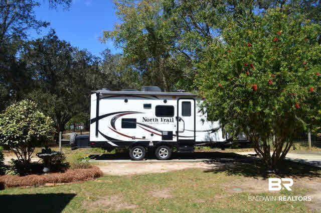 8919 Red Fish Pt Road Lillian, AL 36549 - Photo 11 of 46 Concrete RV pad w/30 amp power.