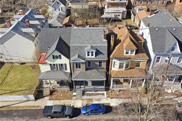 a view of a house with wooden floor