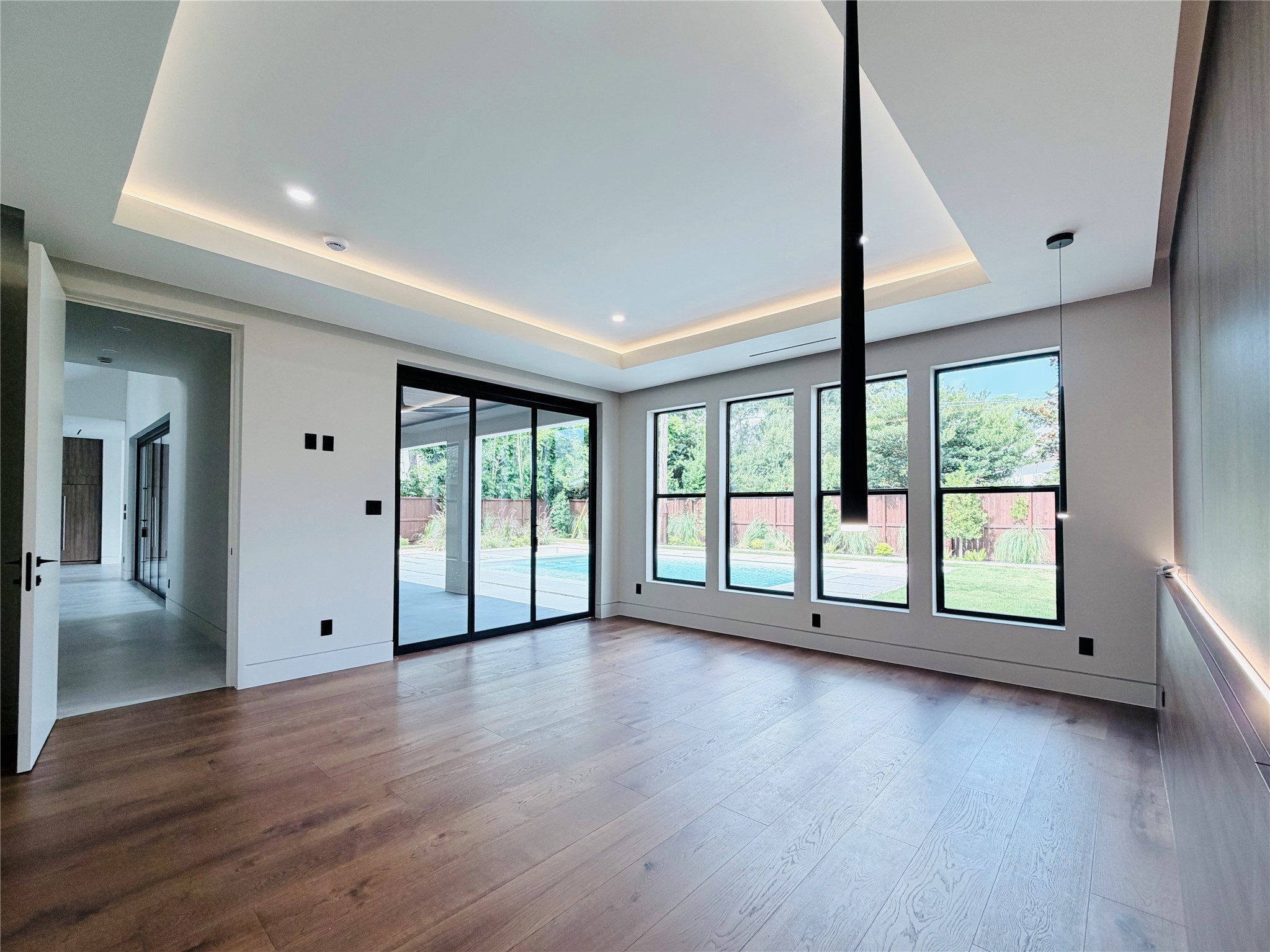 827 Bunker Hill Road Houston, TX 77024 - Photo 13 of 38 Master bedroom pool view