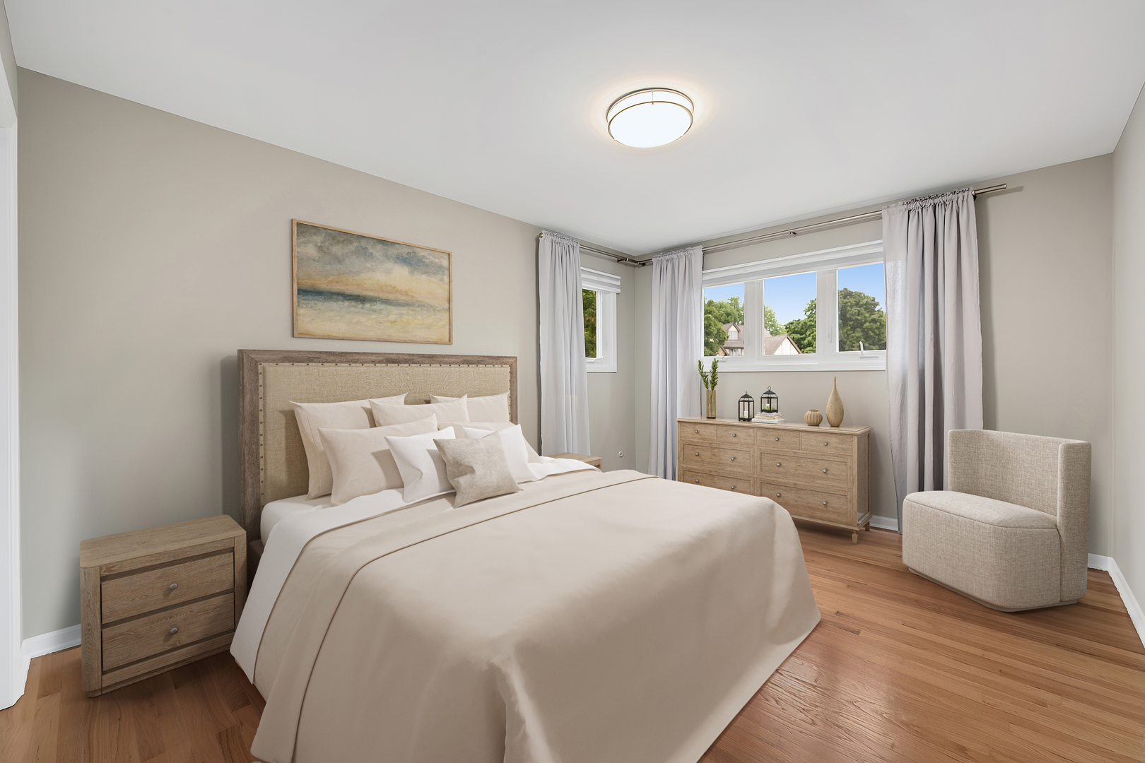 3672 Venard Road Downers Grove, IL 60515 - Photo 25 of 44 a bedroom with a bed and a couch