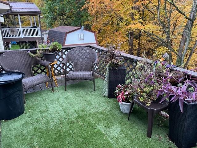 113 Louis Drive McKees Rocks, PA 15136 - Photo 10 of 25 a view of a chairs and table in backyard of the house