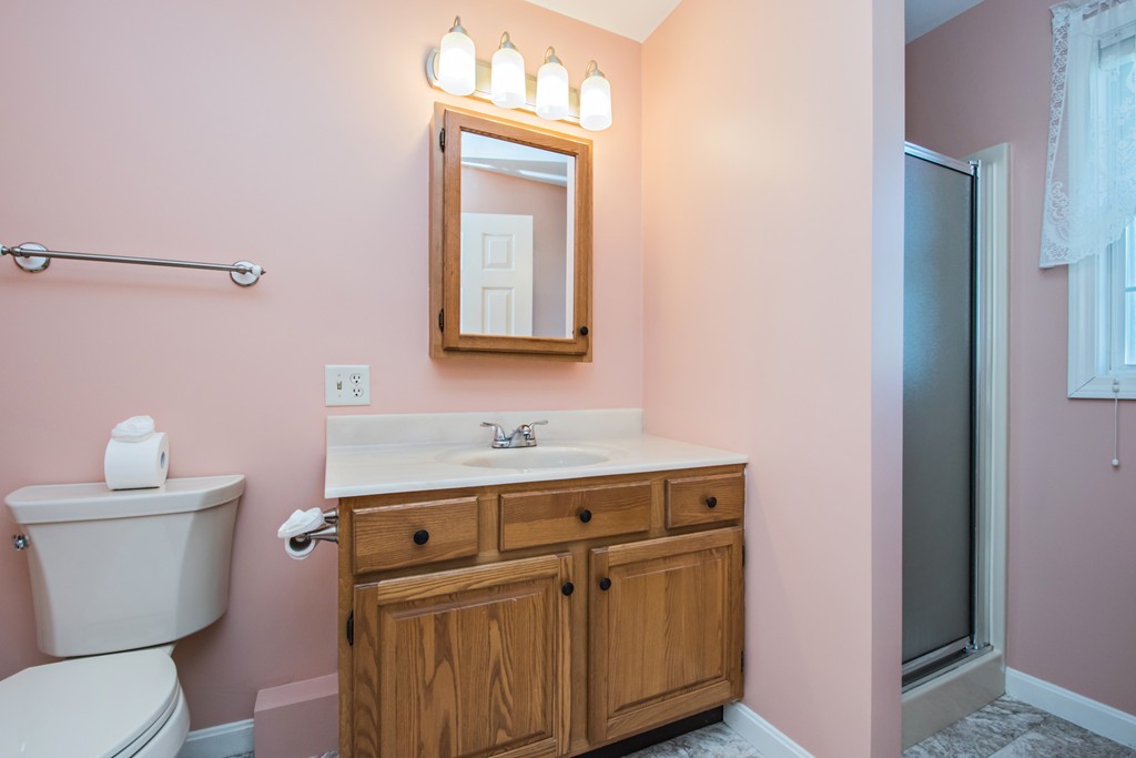 6 Chandler Way, Unit 6 Northborough, MA 01532 - Photo 21 of 37 a bathroom with a sink a toilet and mirror