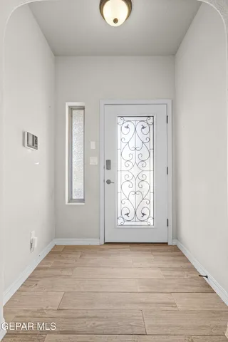 an empty room with window