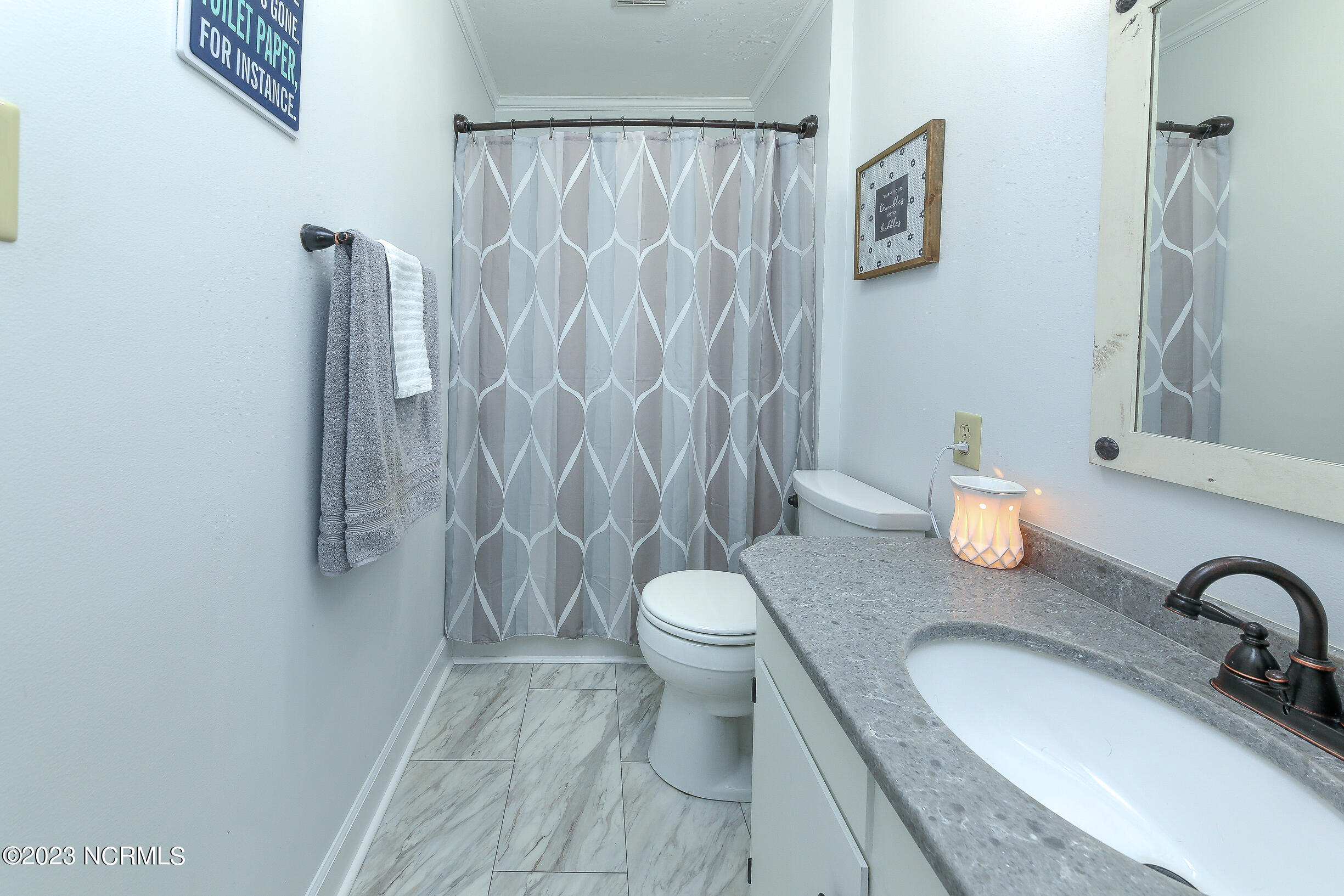 139 Johnny Harrell Road Gates, NC 27937 - Photo 17 of 56 2nd bathroom with beautiful quartz countertops.