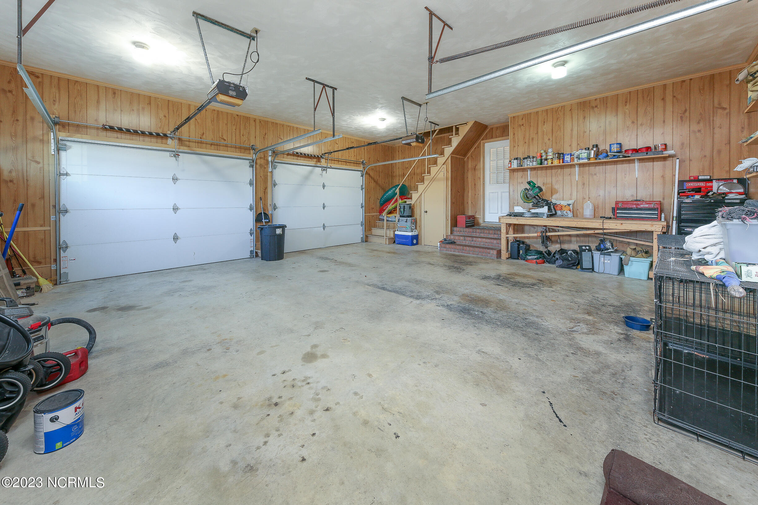 139 Johnny Harrell Road Gates, NC 27937 - Photo 30 of 56 Convenient permanent attic stairs go to partially floored attic for even more storage space.