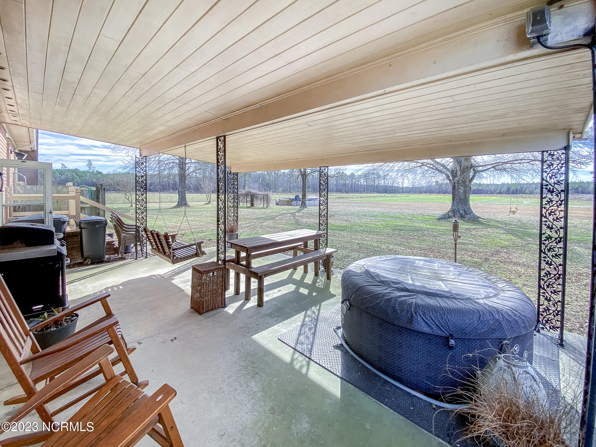 139 Johnny Harrell Road Gates, NC 27937 - Photo 48 of 56 Covered patio area