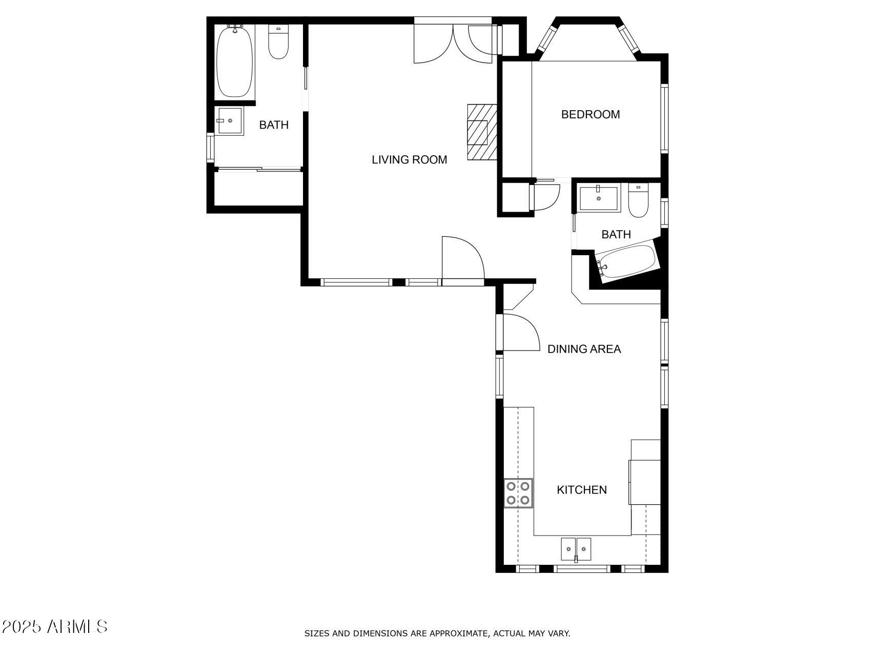 111 South Greenfield Road, Unit 449 Mesa, AZ 85206 - Photo 32 of 34 a picture of a floor plan