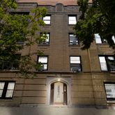 a front view of a house