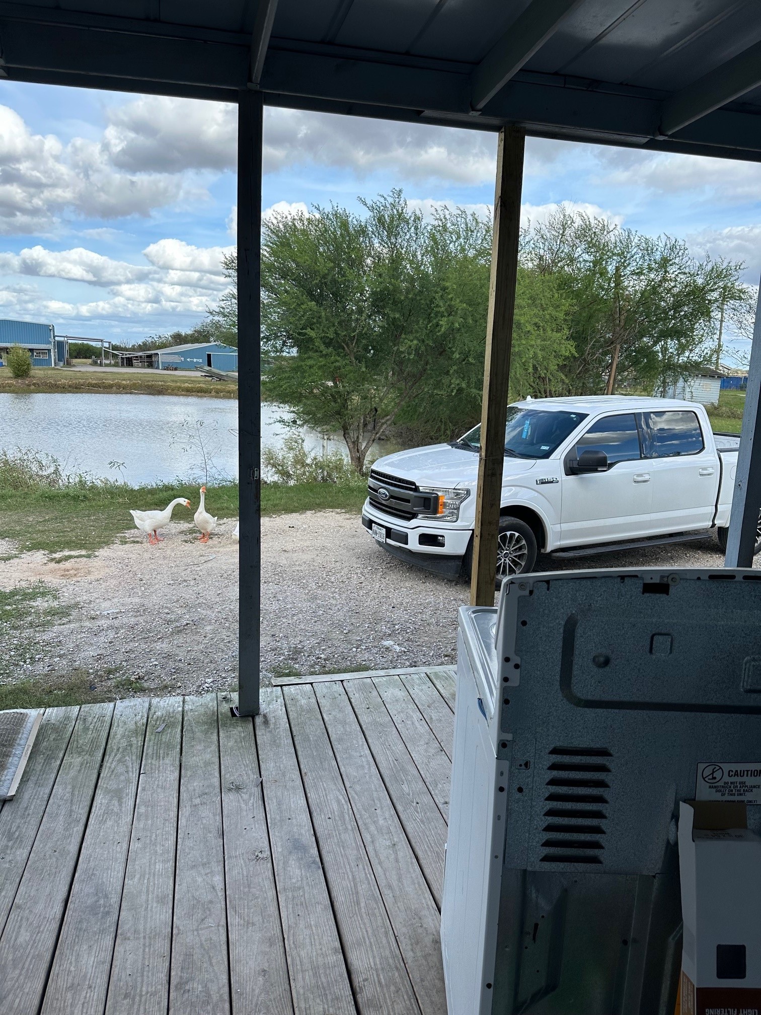 2134 FM 1875 Road Beasley, TX 77417 - Photo 1 of 7 front porch view from trailer