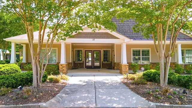 a bird view of a garden