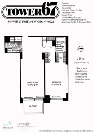 $6,000 | 145 West 67th Street, Unit 40J | Upper West Side