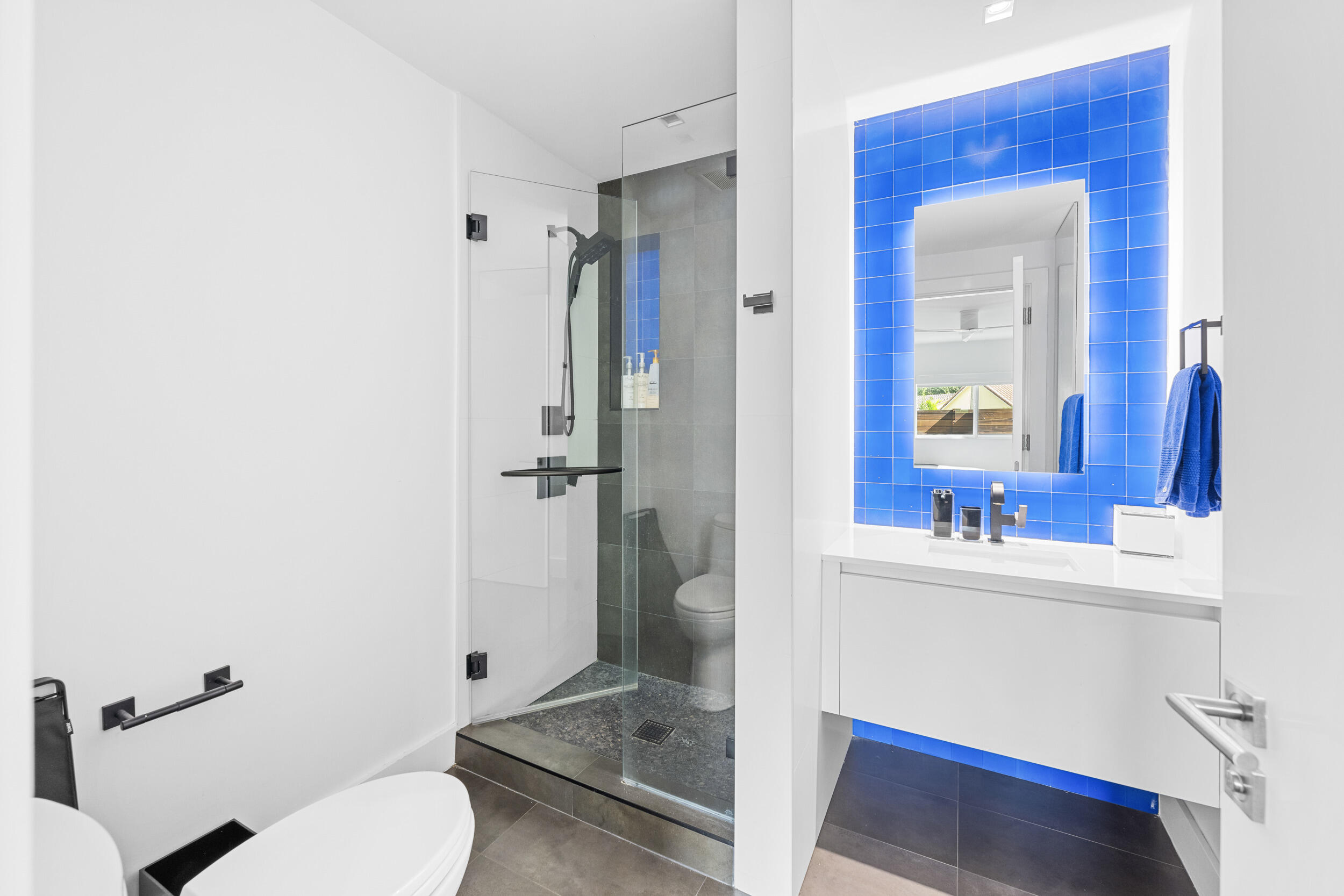 7047 San Sebastian Circle Boca Raton, FL 33433 - Photo 44 of 91 blue bathroom