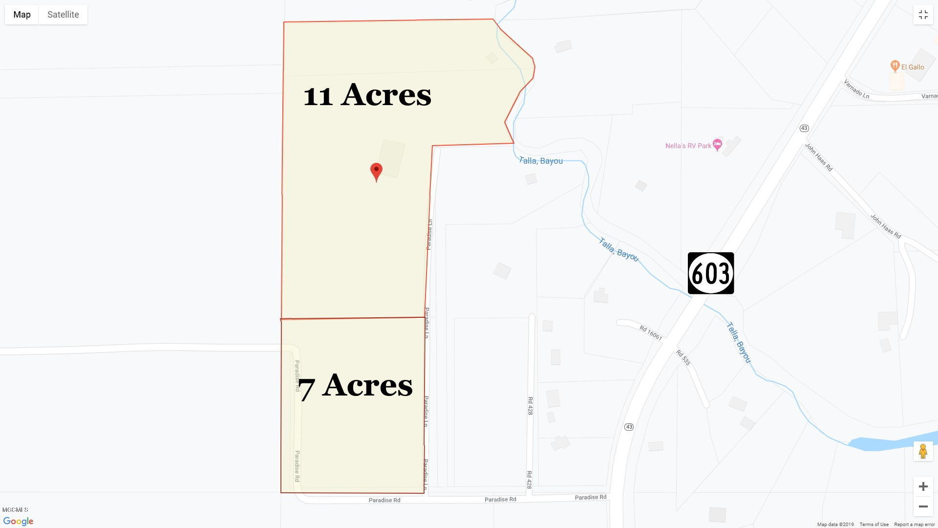 7190 Paradise Road Kiln, MS 39556 - Photo 65 of 67 Aerial Map 11 ac + 7 ac