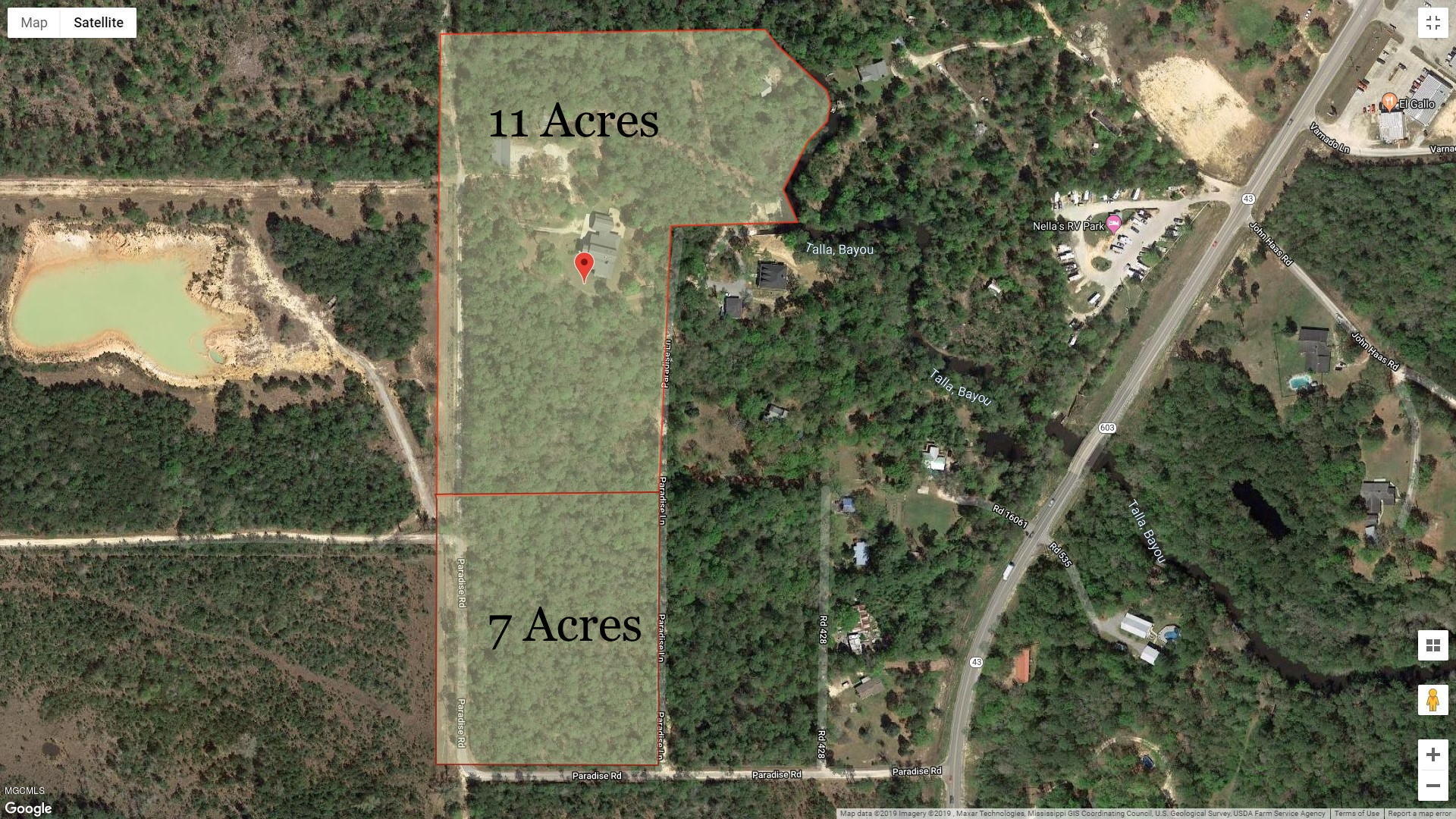 7190 Paradise Road Kiln, MS 39556 - Photo 66 of 67 Aerial 11 ac + 7 ac