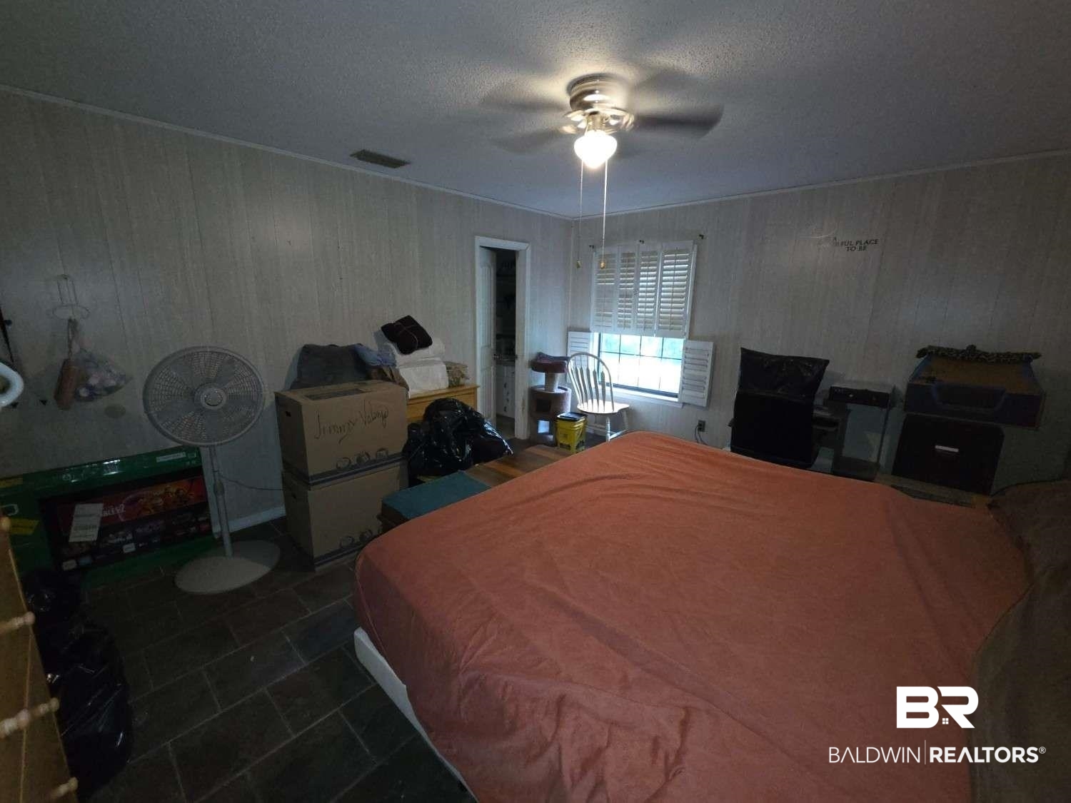 5120 West Celtic Drive Mobile, AL 36619 - Photo 6 of 27 Bedroom with a textured ceiling and a ceiling fan