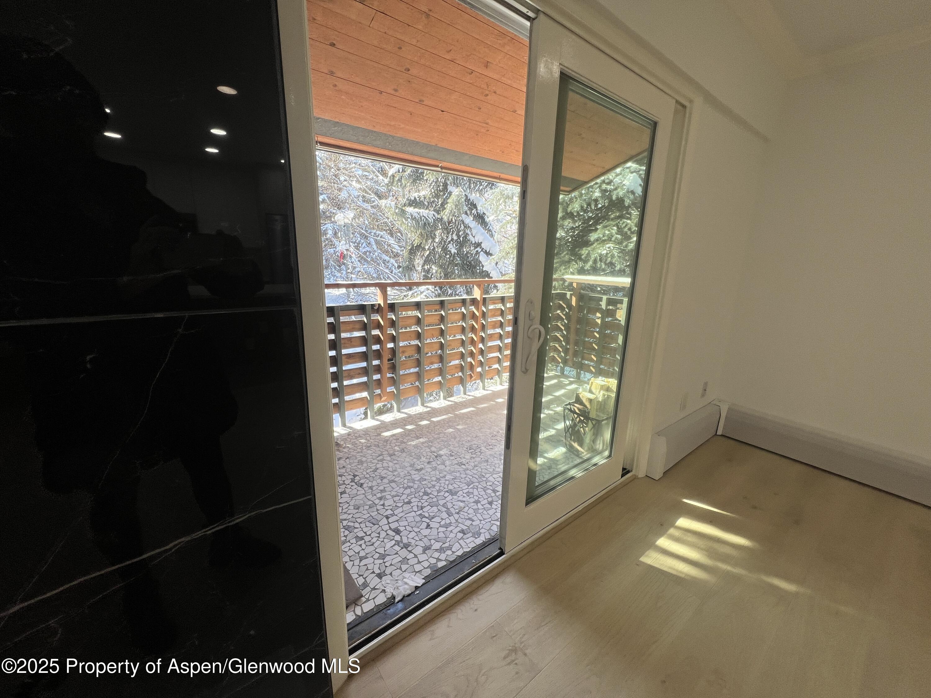 910 West Hallam Street, Unit 12 Aspen, CO 81611 - Photo 7 of 28 a view of empty room with floor to ceiling window