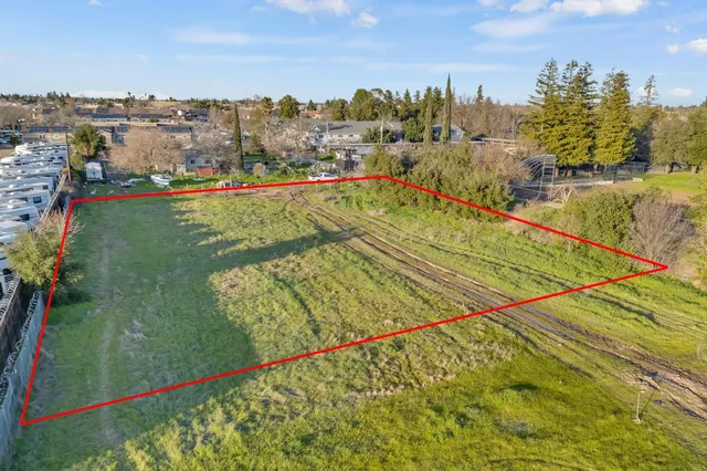 a view of an outdoor space and swimming pool