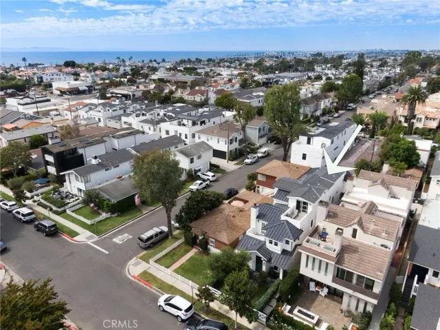 an aerial view of a city with lots of residential buildings