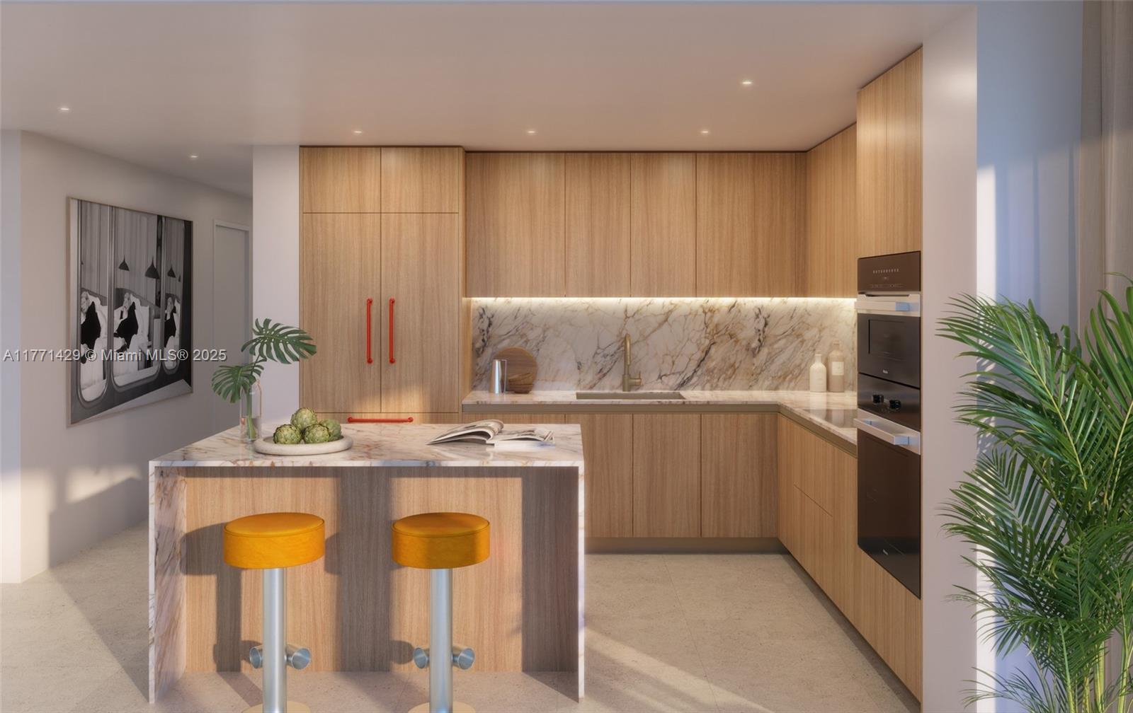 690 Southwest 1st Avenue, Unit 2610 Miami, FL 33130 - Photo 5 of 23 a kitchen with appliances cabinets and furniture