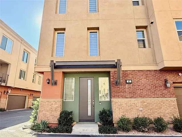 a front view of a house