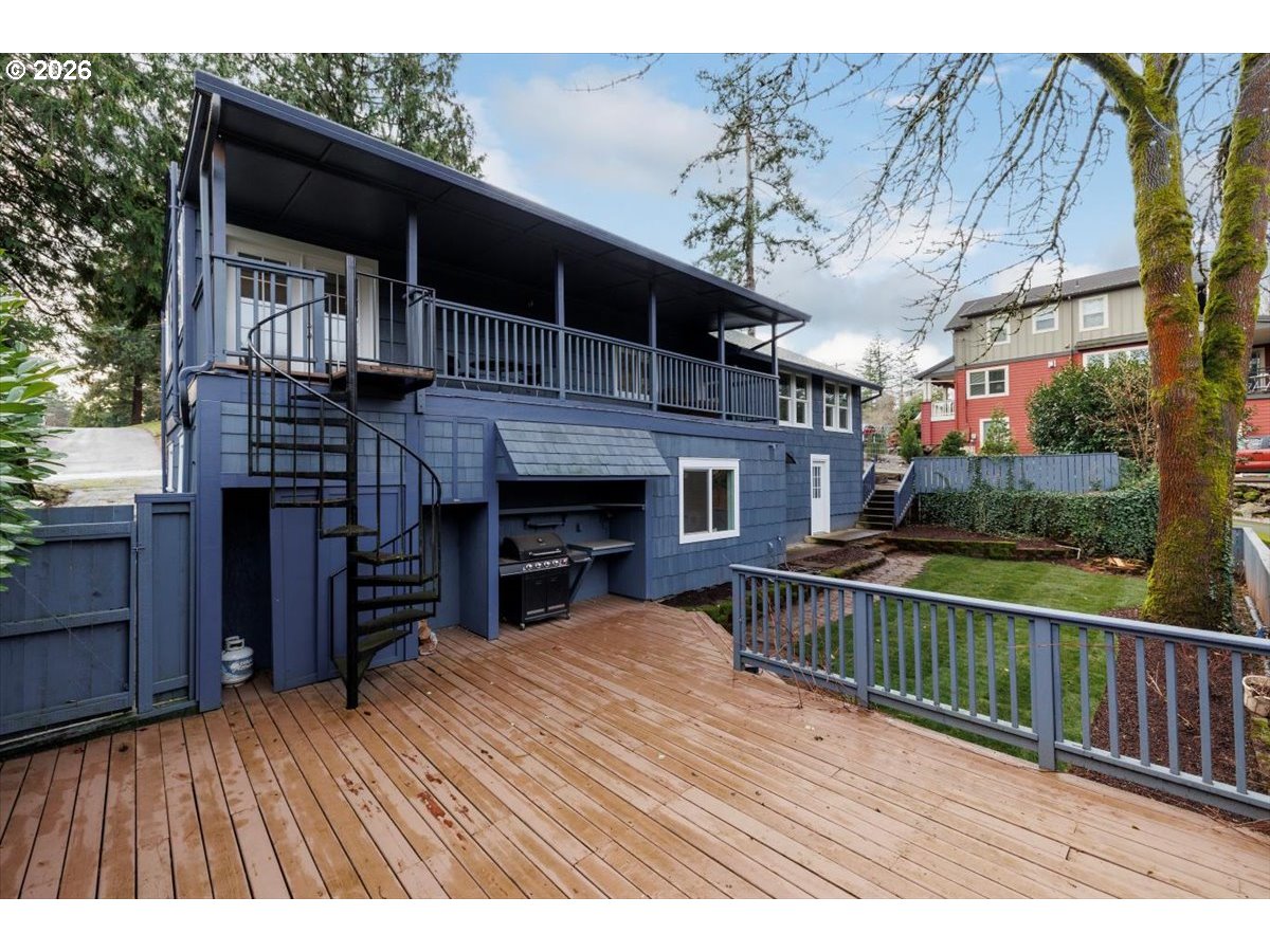 3827 Southwest Dolph Court Portland, OR 97219 - Photo 23 of 48 a view of outdoor space and deck