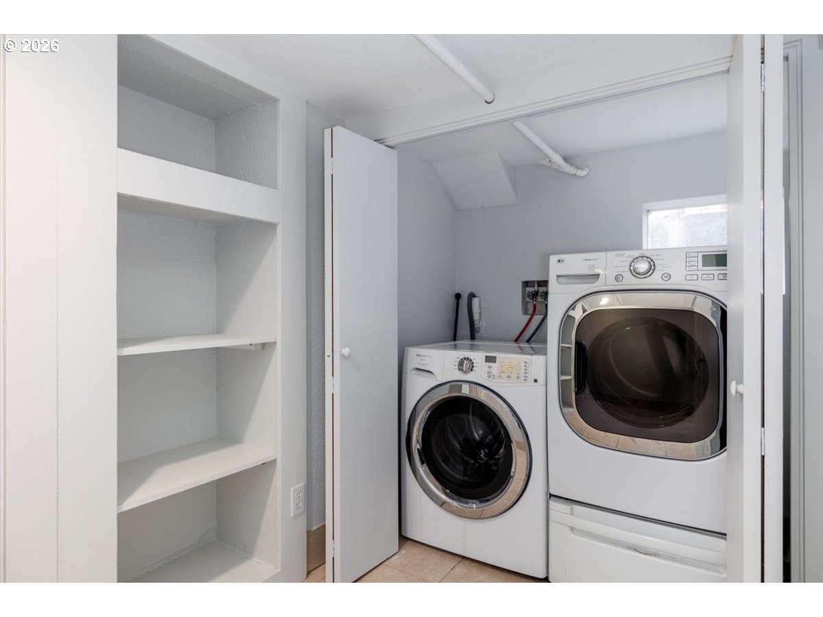 3827 Southwest Dolph Court Portland, OR 97219 - Photo 40 of 48 a view of kitchen with washer and dryer