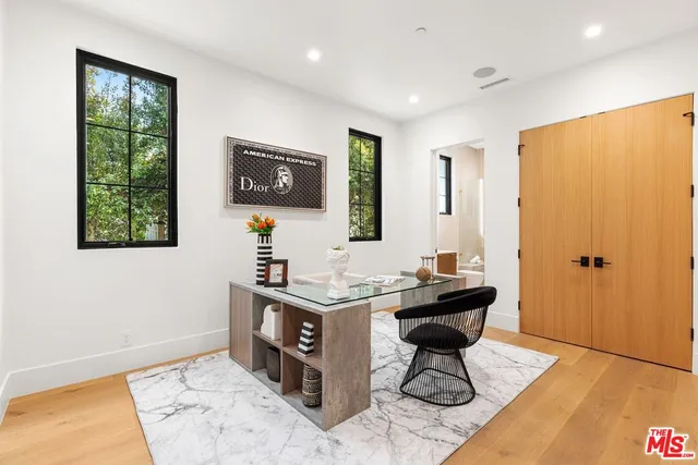 a bedroom with furniture and a couch