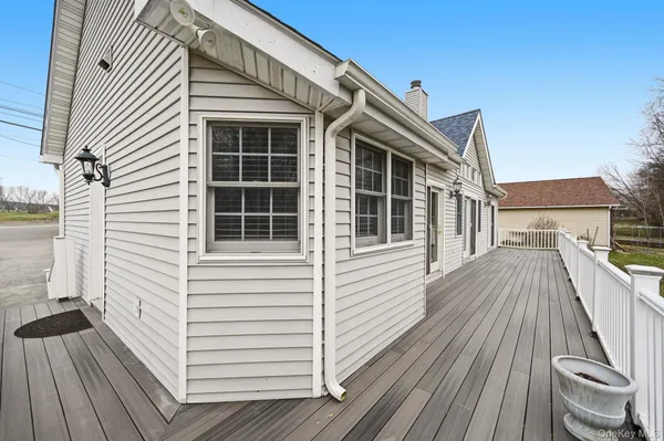 a view of a house with a deck