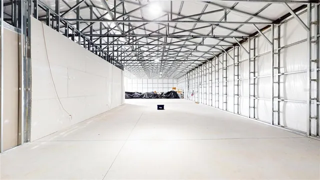 a view of gym equipment and children play room