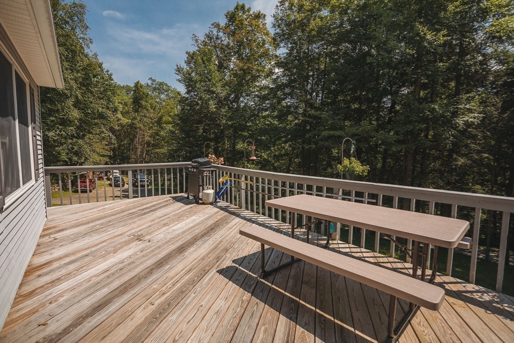90 West Hawley Road Hawley, MA 01339 - Photo 33 of 34 a view of a balcony with wooden floor and fence