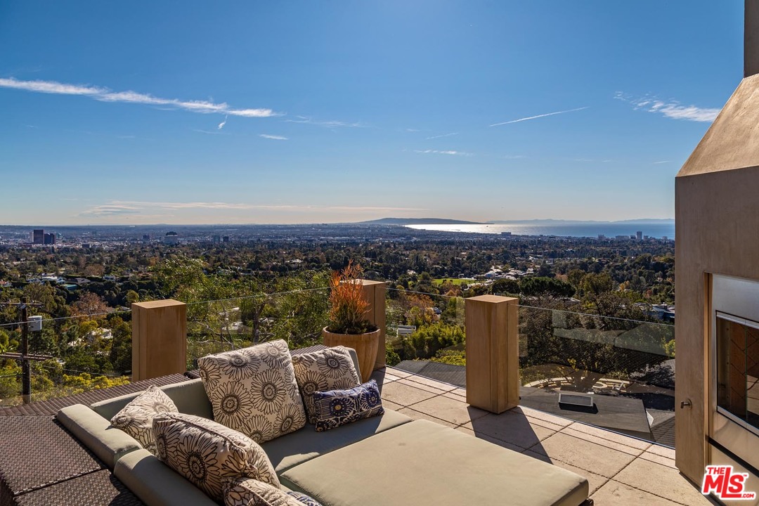 1870 Mango Way Los Angeles, CA 90049 - Photo 21 of 28 a view of city from terrace with seating space