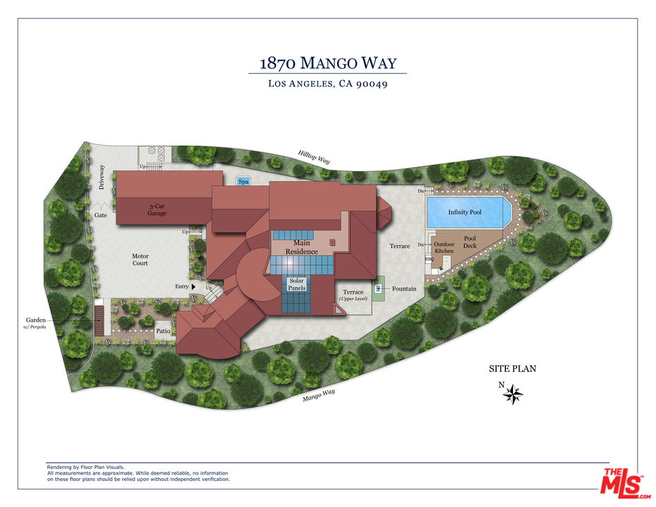 1870 Mango Way Los Angeles, CA 90049 - Photo 28 of 28 an aerial view of a house