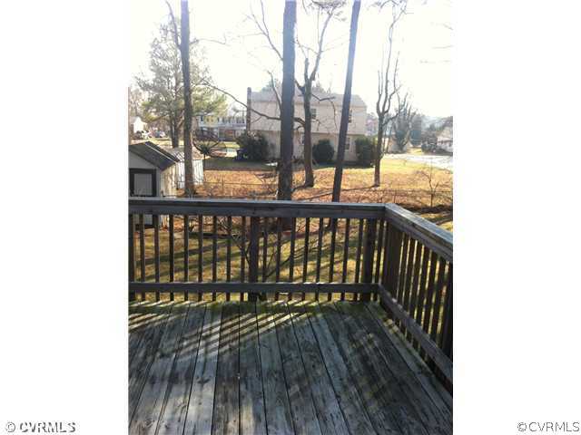 1913 Reagan Road Henrico, VA 23228 - Photo 11 of 12 Exterior Back - 16x12 Rear deck overlooking serene
