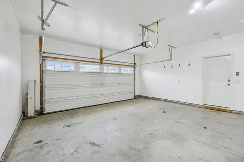 a view of a garage
