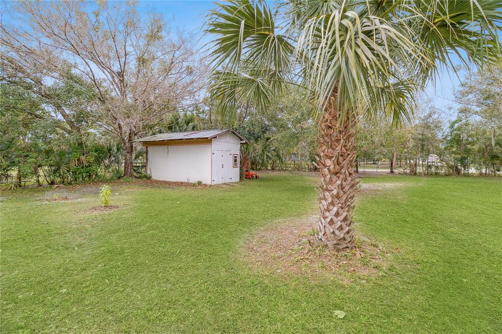 4191 Corey Road Malabar, FL 32950 - Photo 43 of 53 a backyard of a house with lots of green space