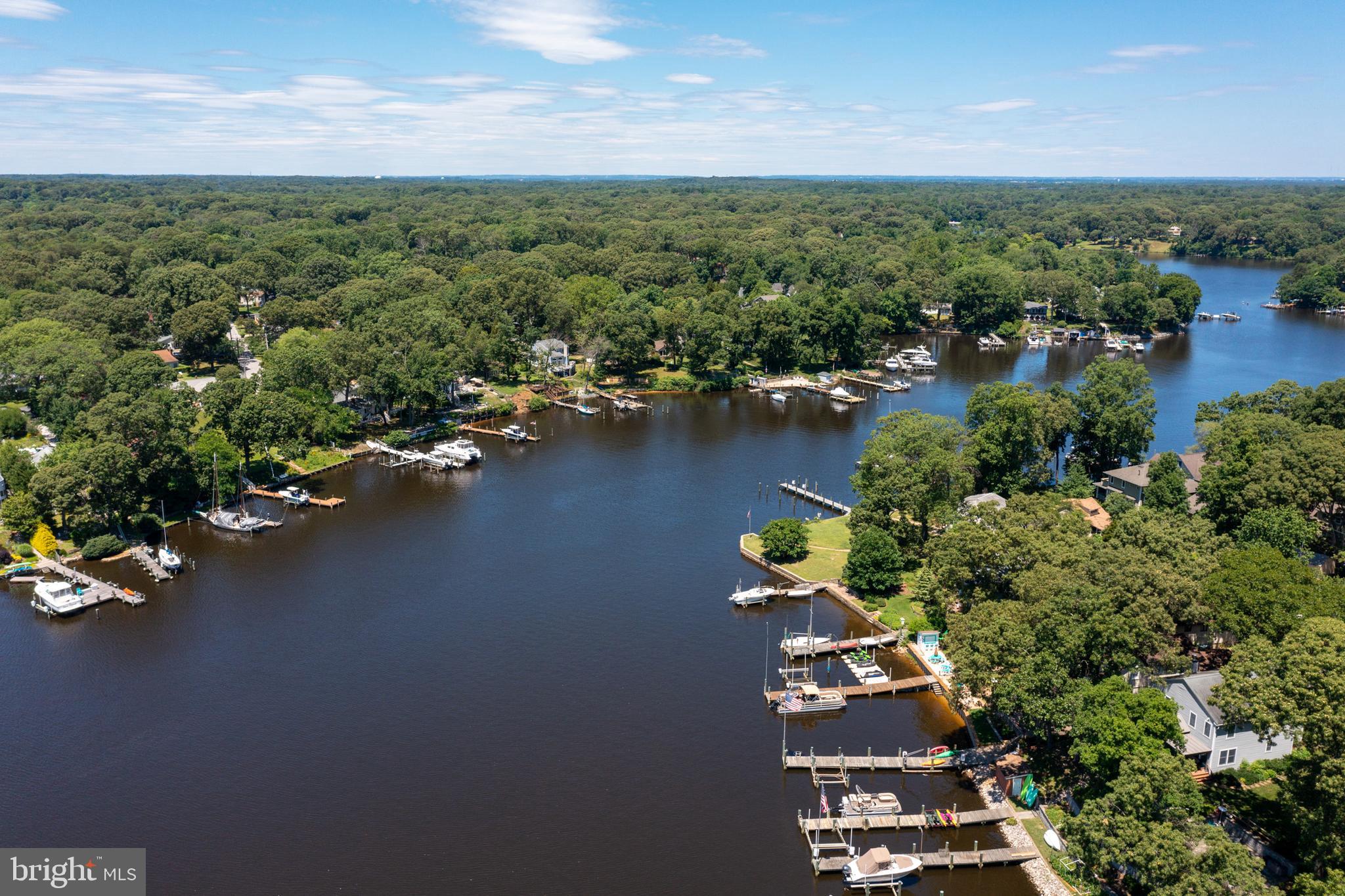 294 Riverside Drive Pasadena, MD 21122 - Photo 13 of 66 Aerial 2 Looking Upstream