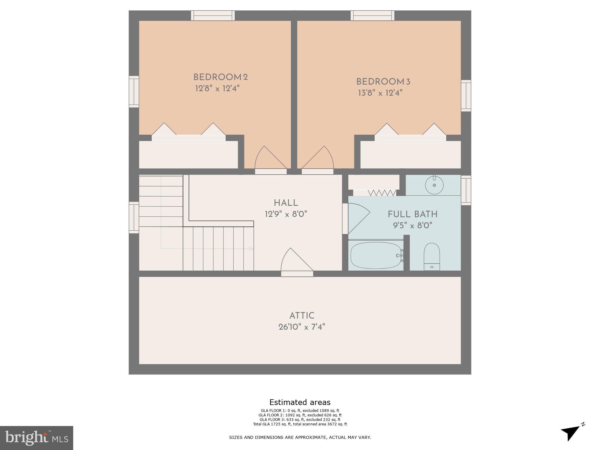 294 Riverside Drive Pasadena, MD 21122 - Photo 64 of 66 Floor Plan: Upper Level