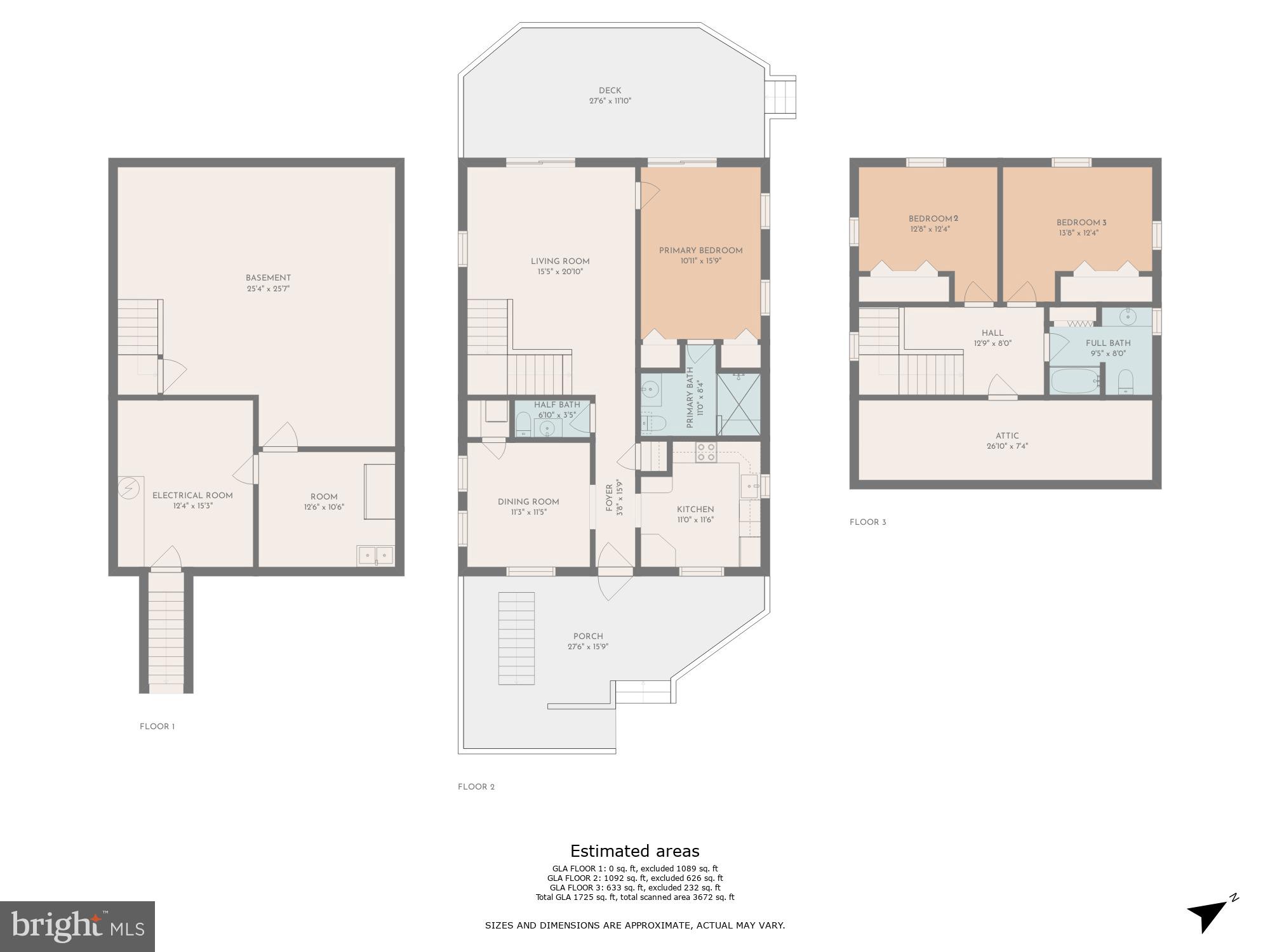 294 Riverside Drive Pasadena, MD 21122 - Photo 66 of 66 Floor Plan: All Levels