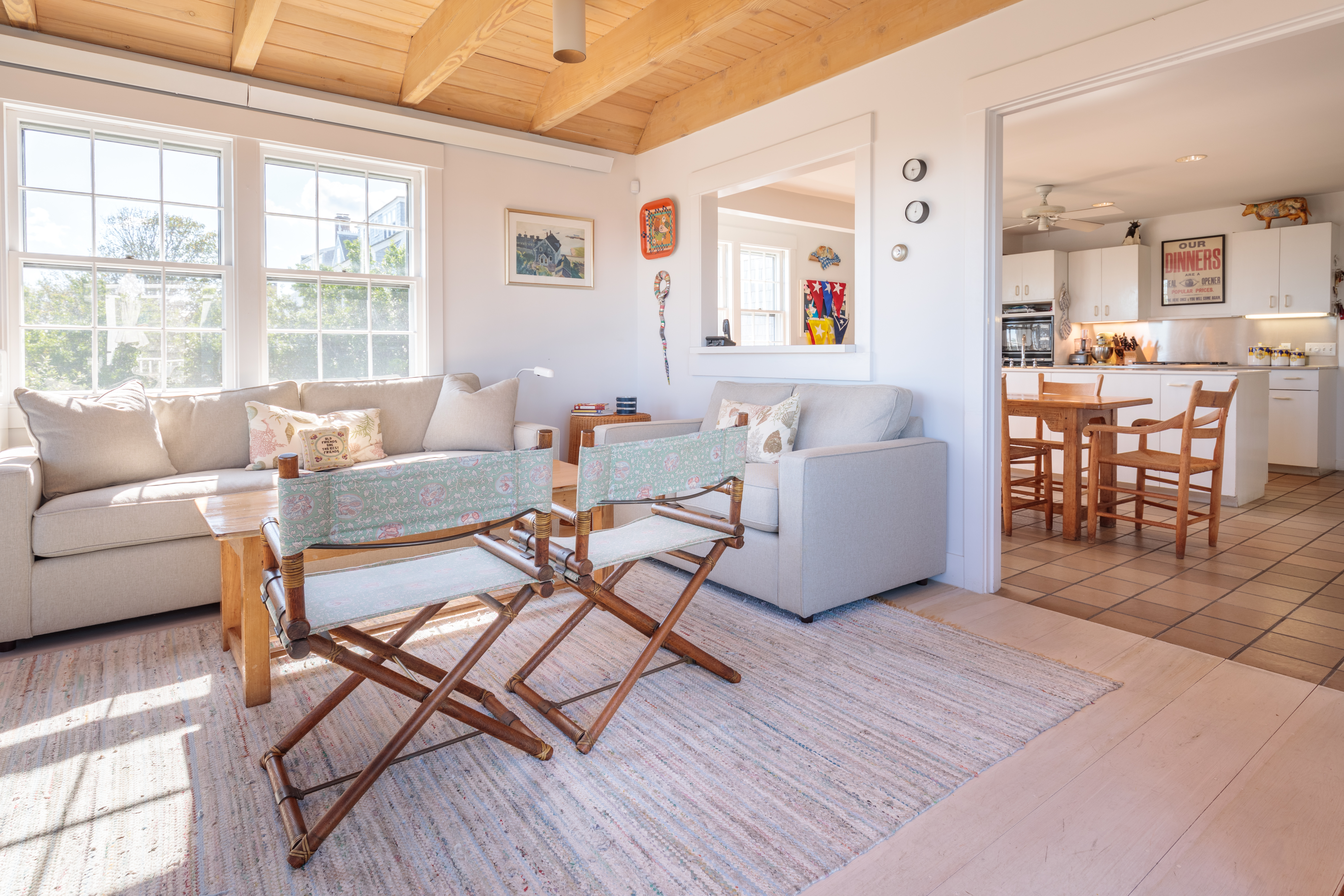 33 Cliff Road Nantucket, MA 02554 - Photo 38 of 84 a living room with furniture and a large window