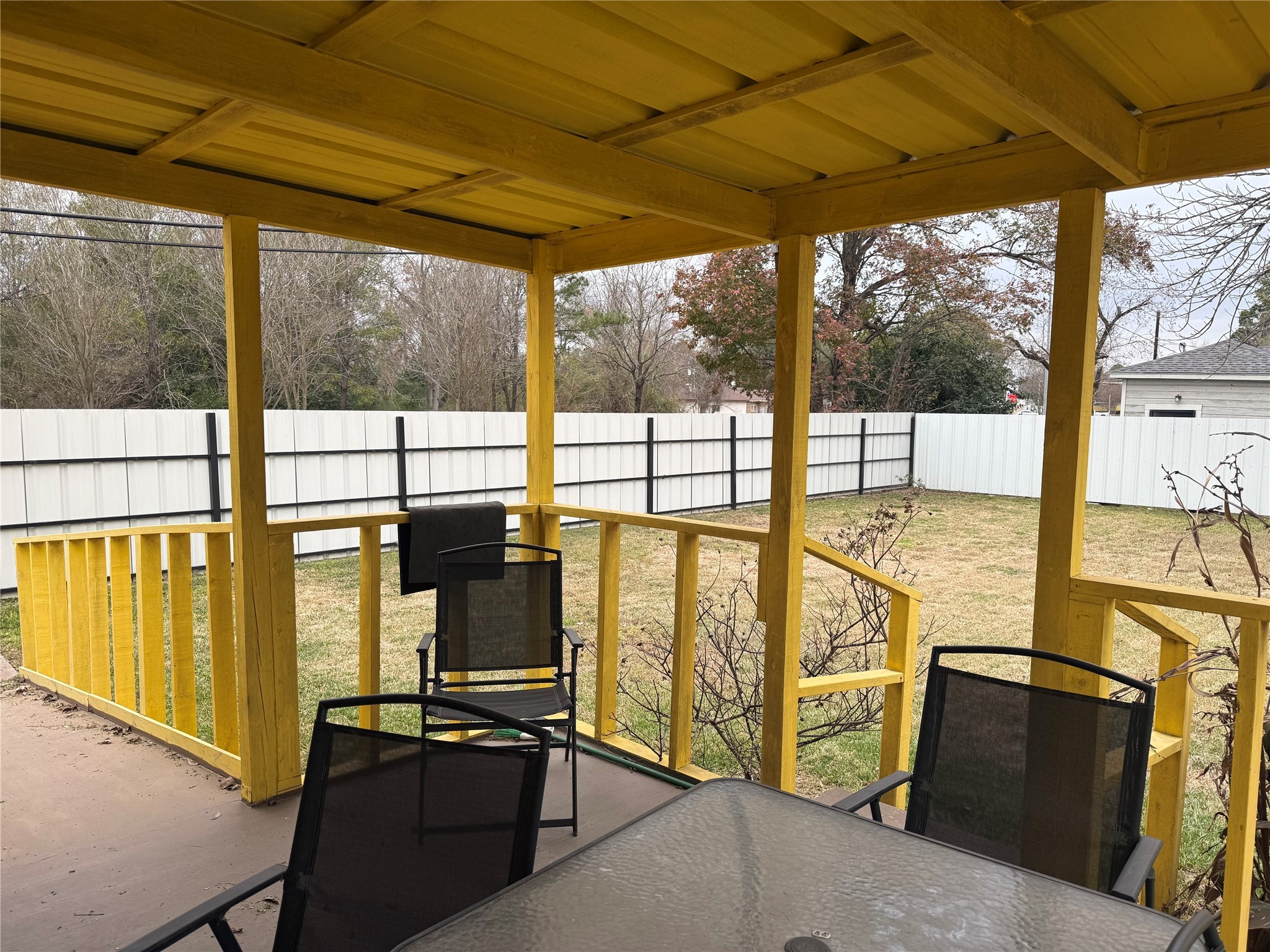 7901 Record Street Houston, TX 77028 - Photo 8 of 17 a view of a floor with wooden floor and iron stairs