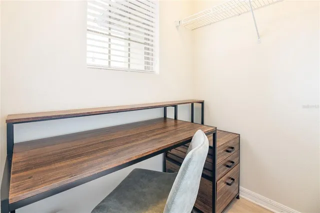 a view of swimming pool with a garden