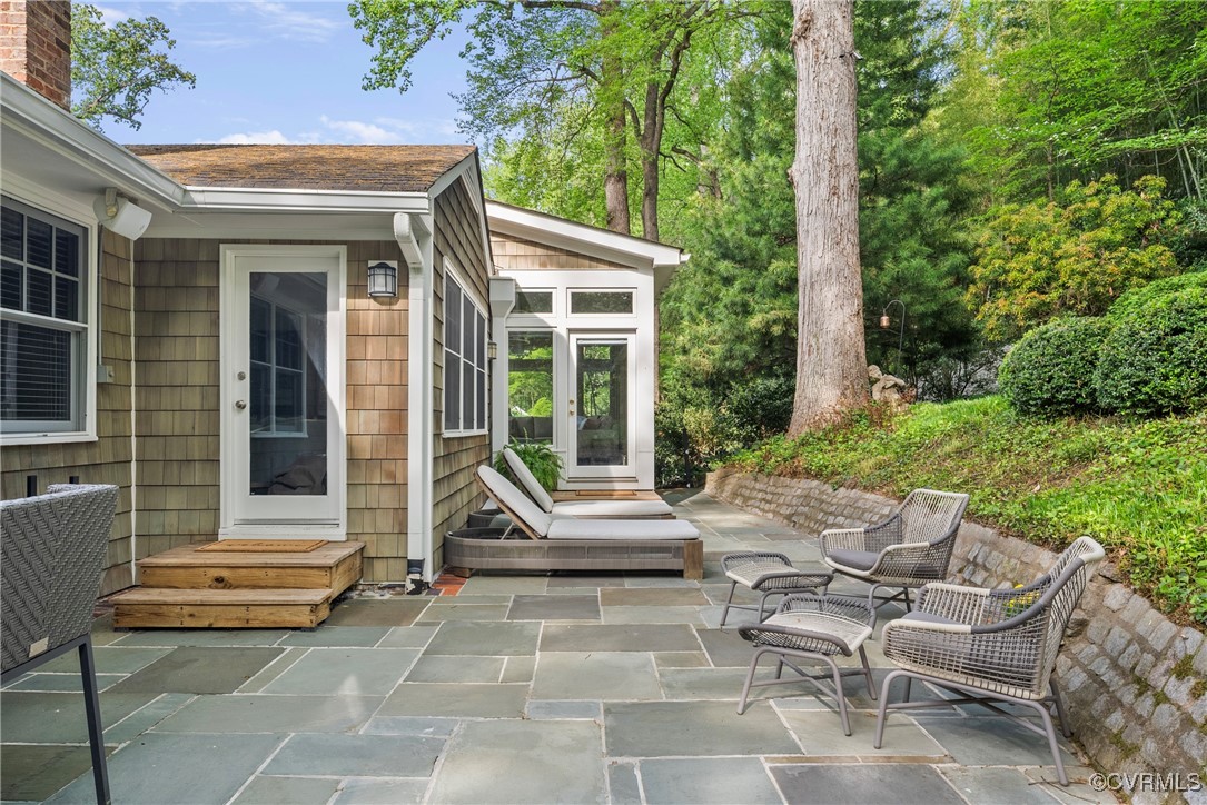 307 Charmian Road Richmond, VA 23226 - Photo 40 of 50 Gorgeous slate patio in a storybook setting