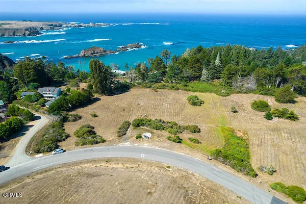 a view of a lake with a city