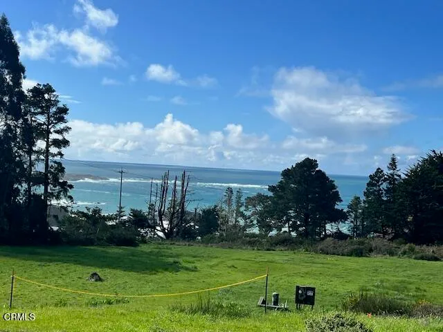 a view of a golf course with a lake