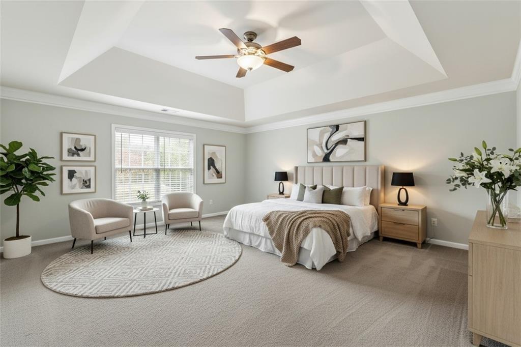 3803 Manor View Alpharetta, GA 30004 - Photo 7 of 33 a bedroom with bed couch and window