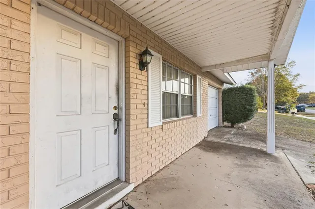 a view of a house with a outdoor space